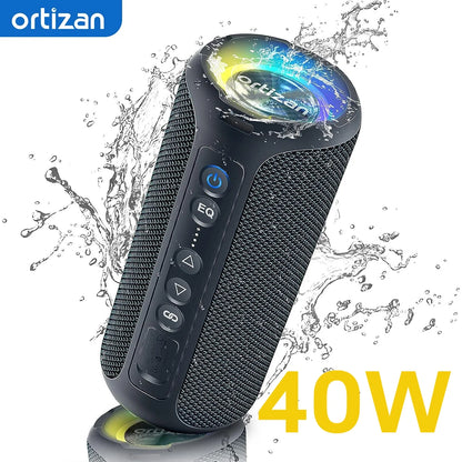 Ortizan 40W Boxe Portabile Bluetooth IPX7 cu Lumini LED