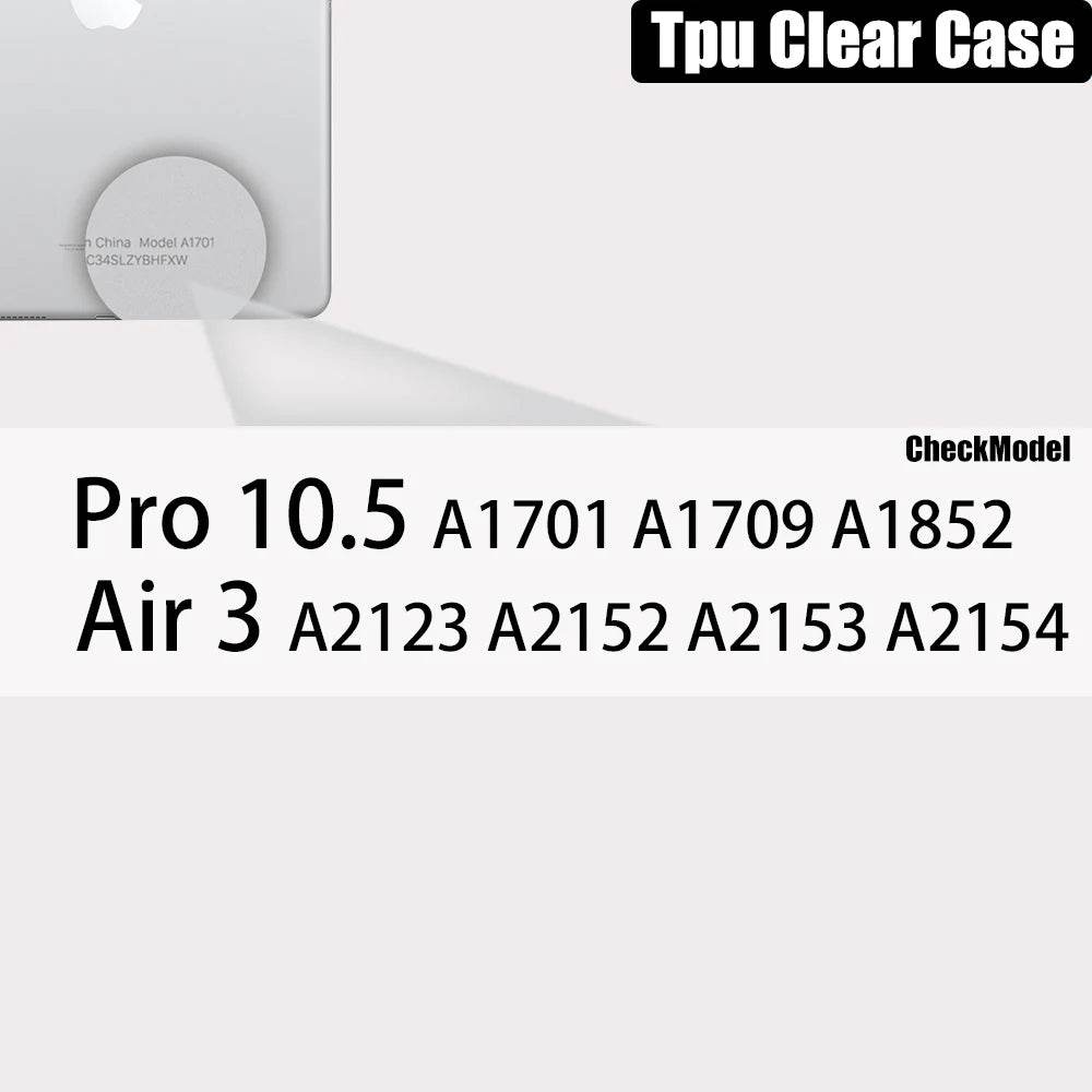 Carcasa Transparentă pentru iPad Pro 11, 12.9, 10.5, 9.7 cu Suport pentru Creion - Venduqo