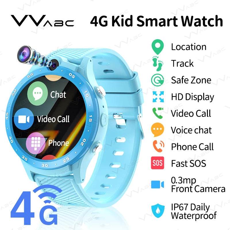 Ceas Smart pentru Copii VVABC cu SIM 4G și Cameră - Venduqo