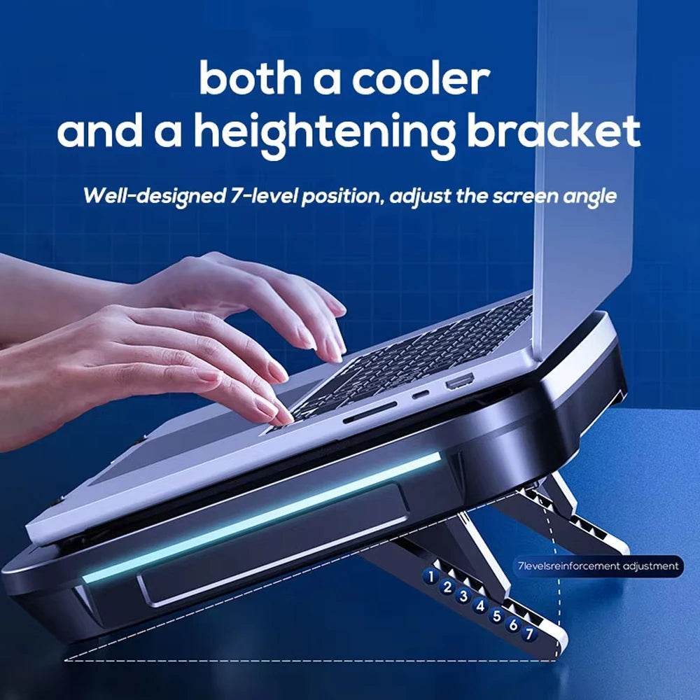 Eswirepro FL08 Cooler pentru Laptop cu Ventilator Puternic - Venduqo