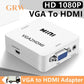 VGA to HDMI-compatible Converter HD 1080P VGA to HDMI Female to Female Adapter With Audio Output For PC Laptop HDTV Projector - Venduqo