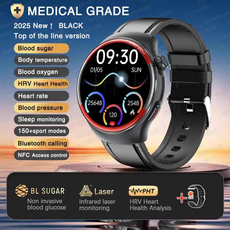 Ceas Inteligent Medical pentru Barbati - Monitorizare Sanatate Non-invaziva - Venduqo