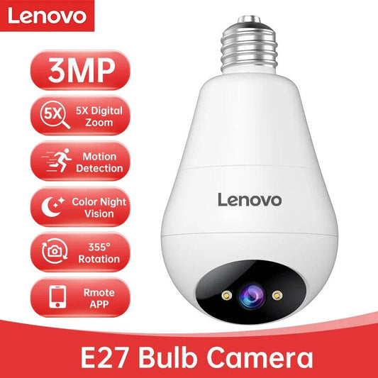 Camera de Supraveghere Lenovo 3MP E27 cu WiFi - Venduqo