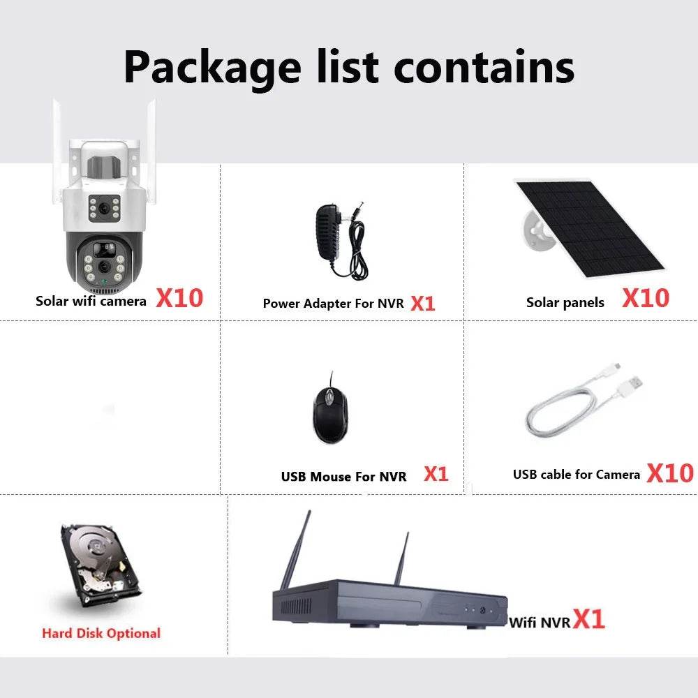 Sistem de Securitate CCTV WiFi 4K cu Dual Lens - Venduqo
