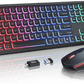 Combo Tastatură și Mouse Wireless Iluminat - Venduqo