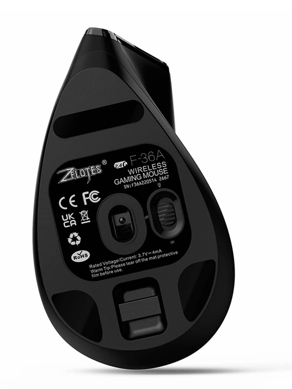 Mouse Wireless Vertical ZELOTES F36A 2.4G Reîncărcabil - Venduqo