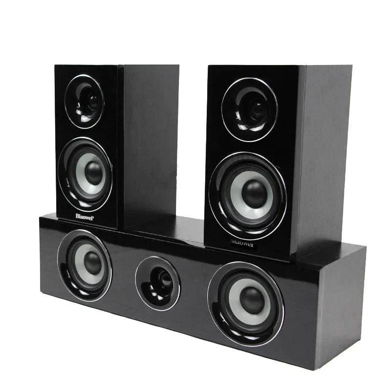 Boxă Stereo 3D din Lemn de 4 Inchi pentru Home Theater - Venduqo