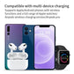 Încărcător Wireless 3 în 1 Pliabil cu LED pentru iPhone și Apple Watch - Venduqo
