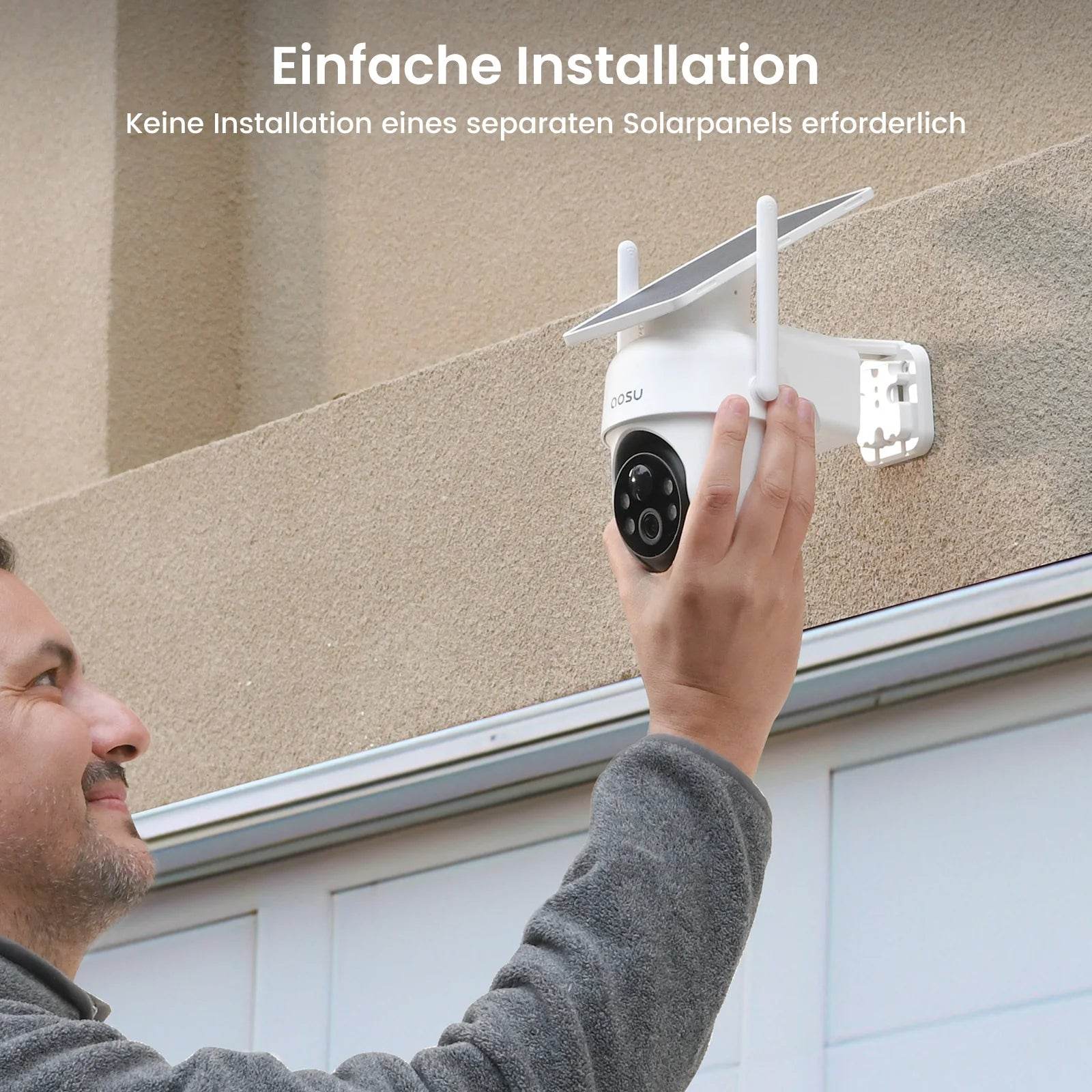 Sistem de Cameră Solară AOSU 3MP cu 4 Camere Wireless - Venduqo