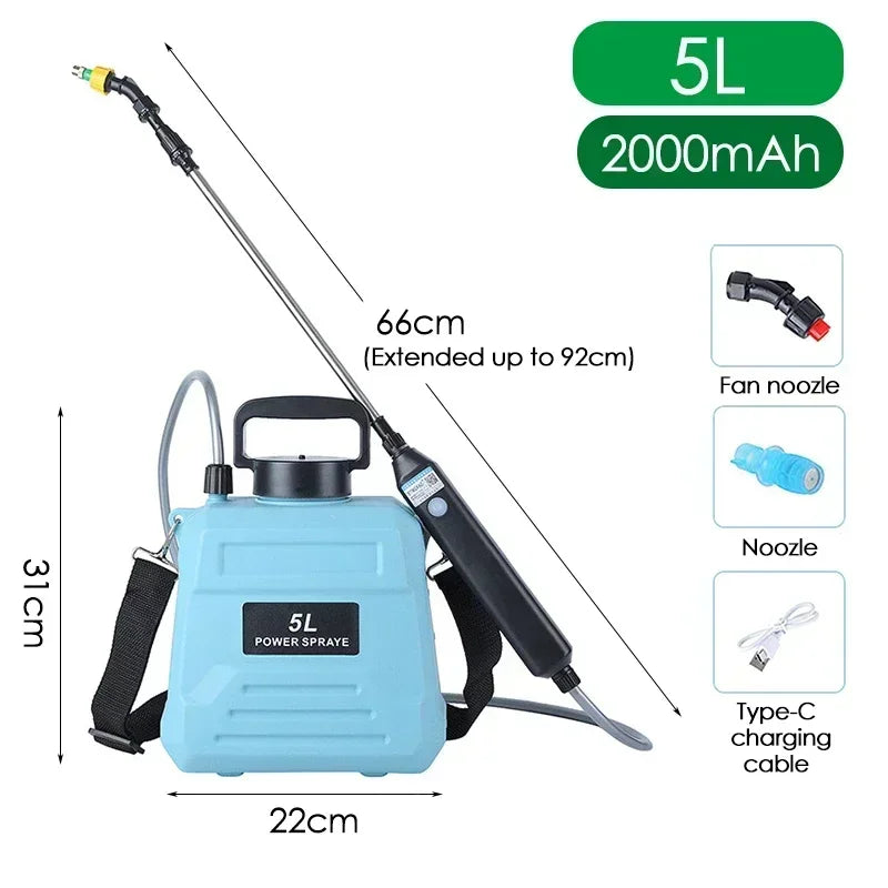 Stropitoare Electrică pentru Plante 5/8L cu Spray Gun