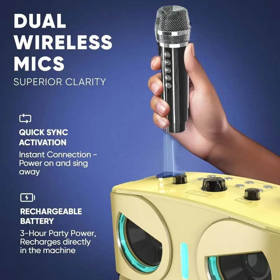 Difuzor Bluetooth Wireless NEWMSNR Owls cu Microfoane Duale - Venduqo