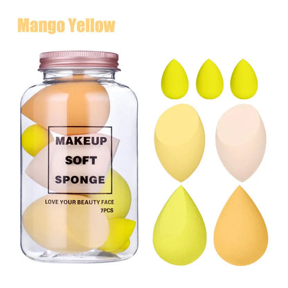 Set 7 Bile de Machiaj Beauty Egg - Sponge pentru Fond de Ten