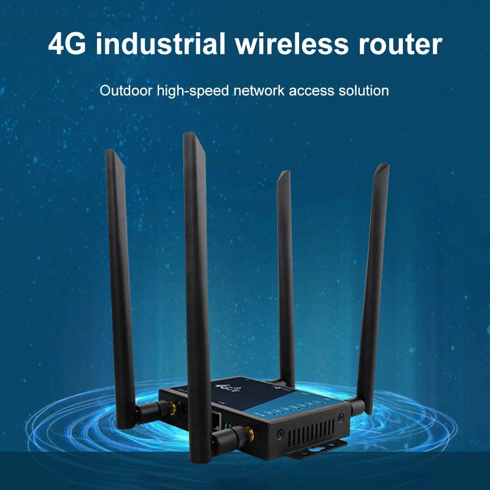 Router WiFi 4G LTE Industrial 300Mbps cu Slot SIM - Venduqo