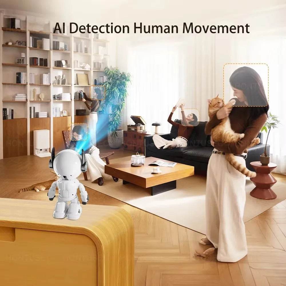 Cameră de securitate HiEasy APP Robot Wifi 5MP cu audio bidirecțional - Venduqo