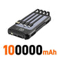 Bancă de putere solară 500000mAh 4 în 1 cu cablu încorporat - Venduqo