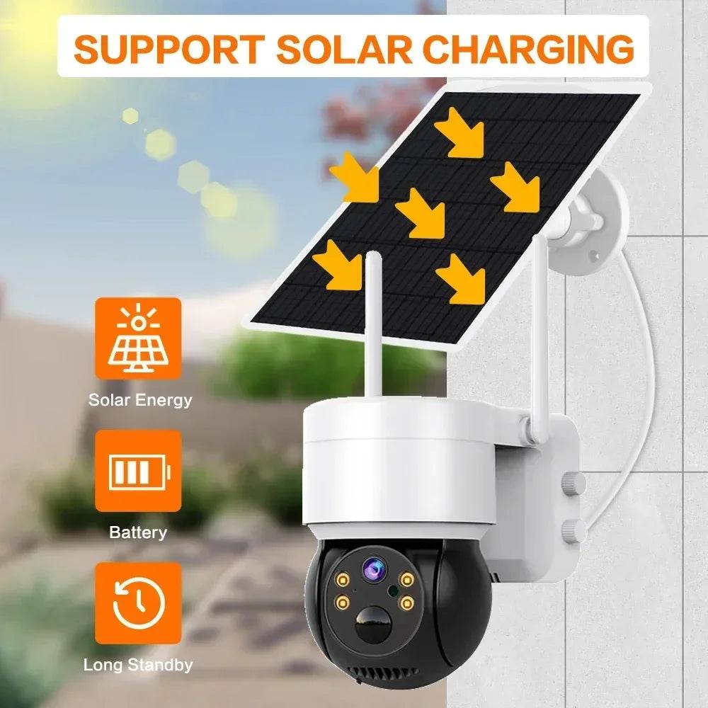 Sistem de Supraveghere WiFi NVR Solar 8CH 5MP cu Camere PTZ - Venduqo