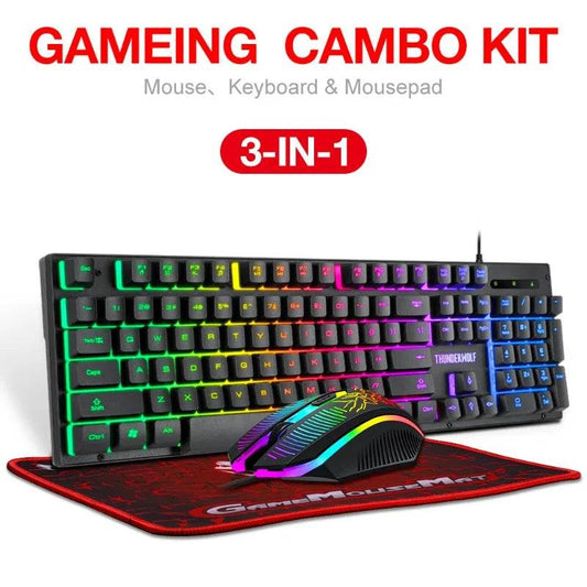 Kit Mouse, Tastatură și Mouse Pad - Venduqo