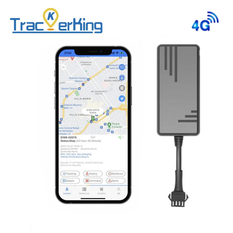 Trackerking 4G J16 Mini GPS Tracker pentru Mașini