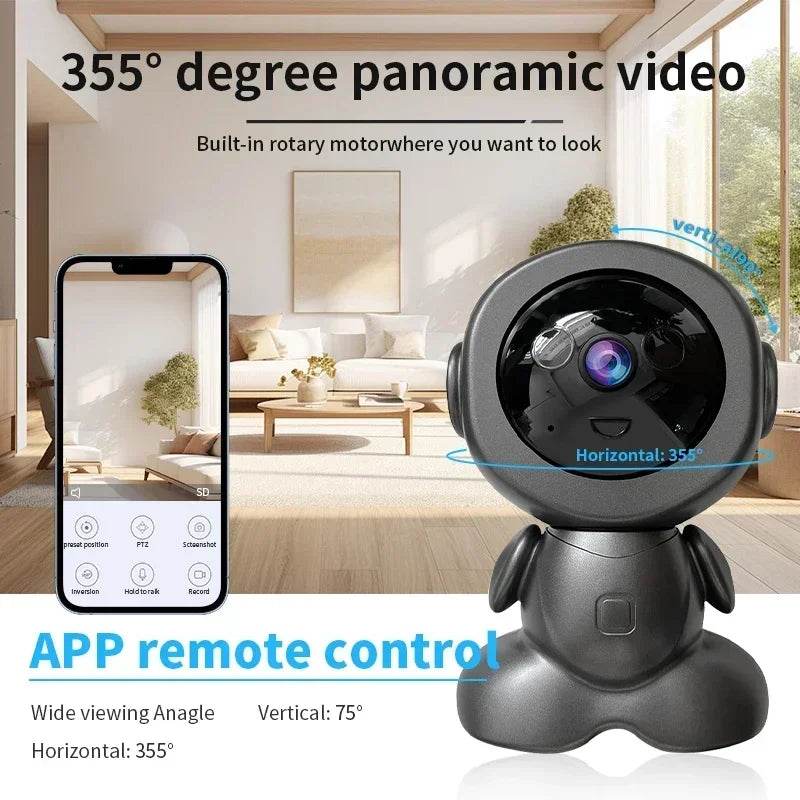 Cameră de Supraveghere Robot Wifi 8MP PTZ cu Viziune Nocturnă Color - Venduqo