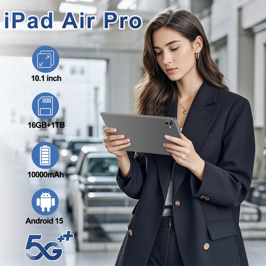 Tableta iPad Air Pro 2025 - 10.1" HD 4K, 16GB+1TB, 5G