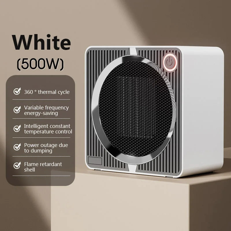 Aeroterma Electrica 500W PTC cu Ventilator pentru Birou