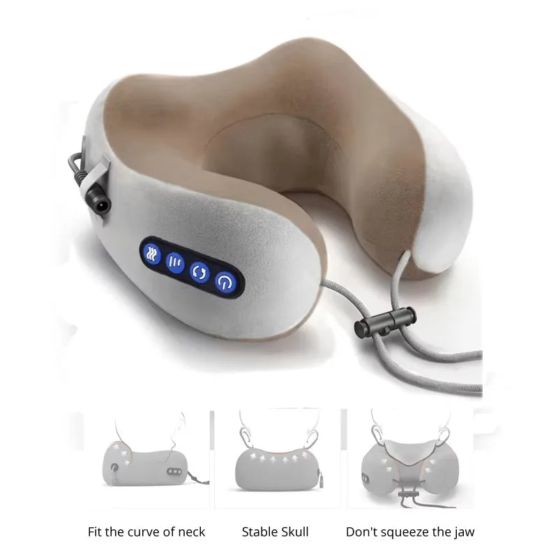 Pillow Electric de Masaj pentru Gât Ușor și Portabil