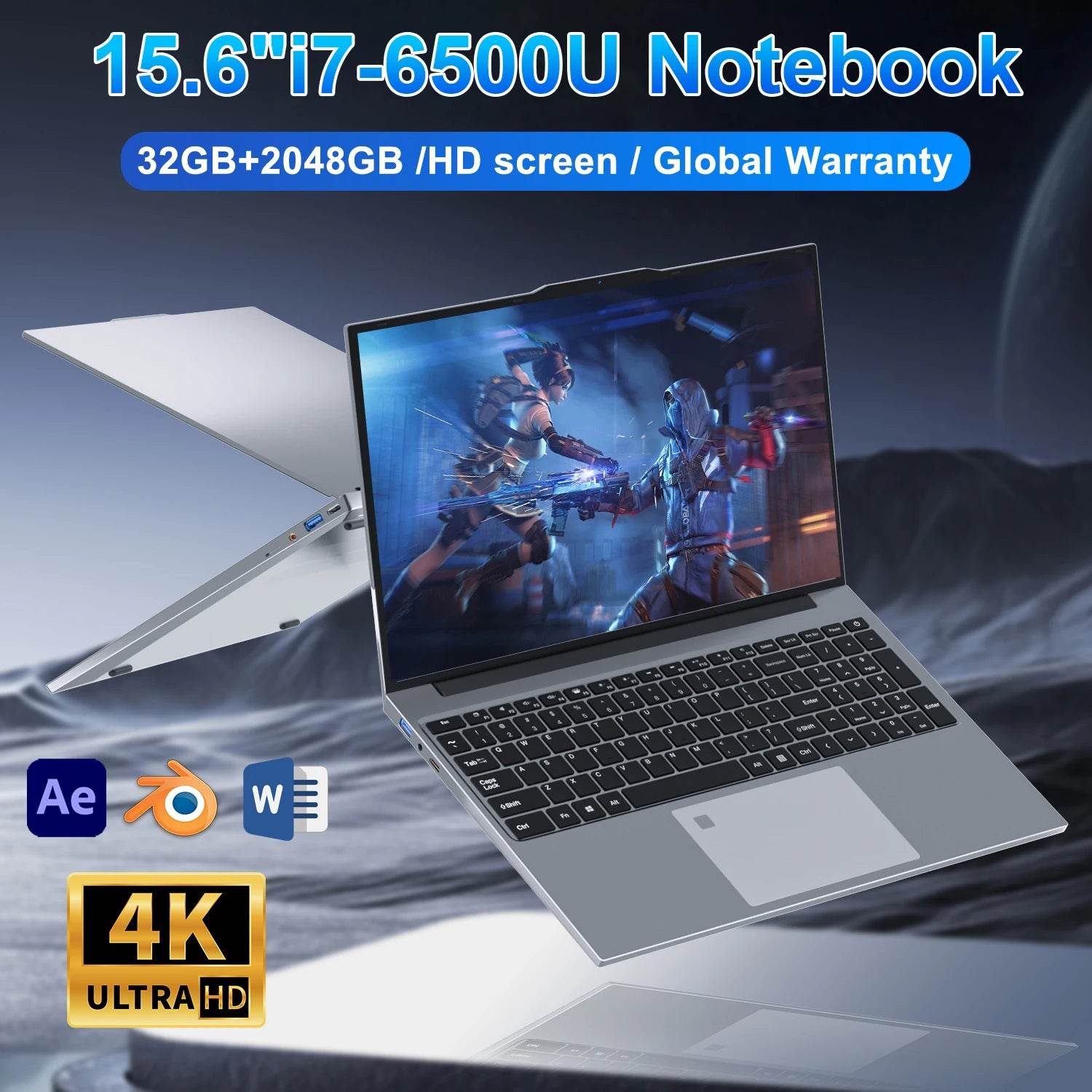 Laptop Intel Core i7-6500U, 32GB RAM, 2TB SSD, Windows 11 - Venduqo