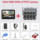 Camera Solar PTZ 4K Wifi cu Două Obiective și Monitor LCD 12.5"