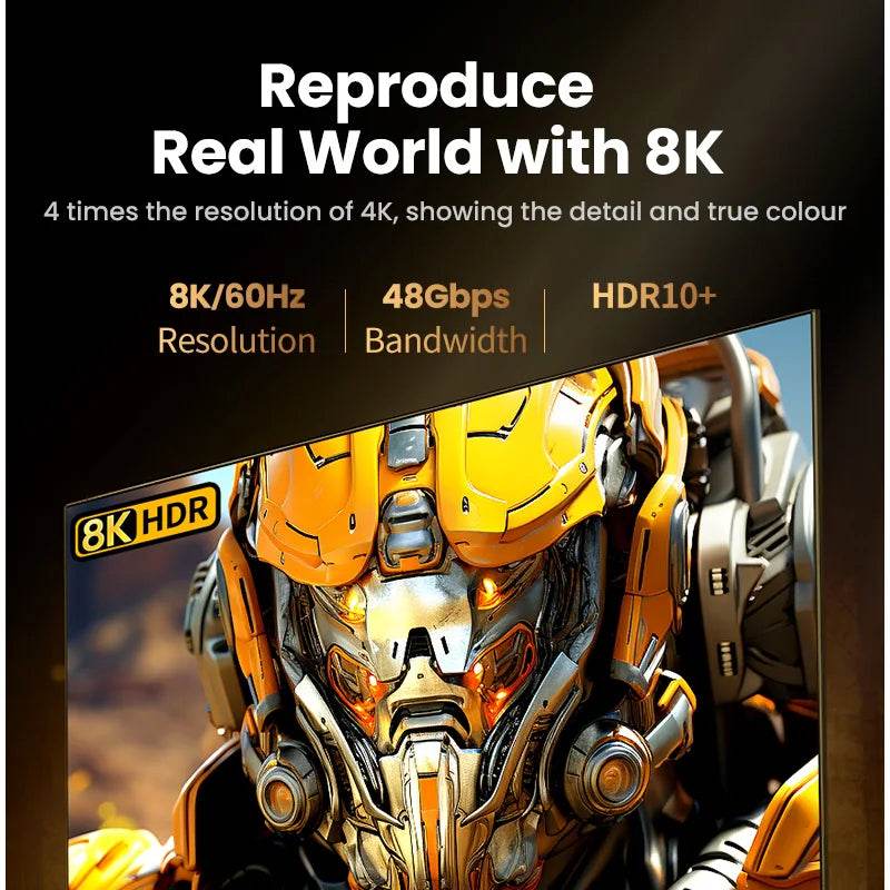 Cablu HDMI UGREEN 8K/60Hz pentru PS5 și Xiaomi TV Box - Venduqo