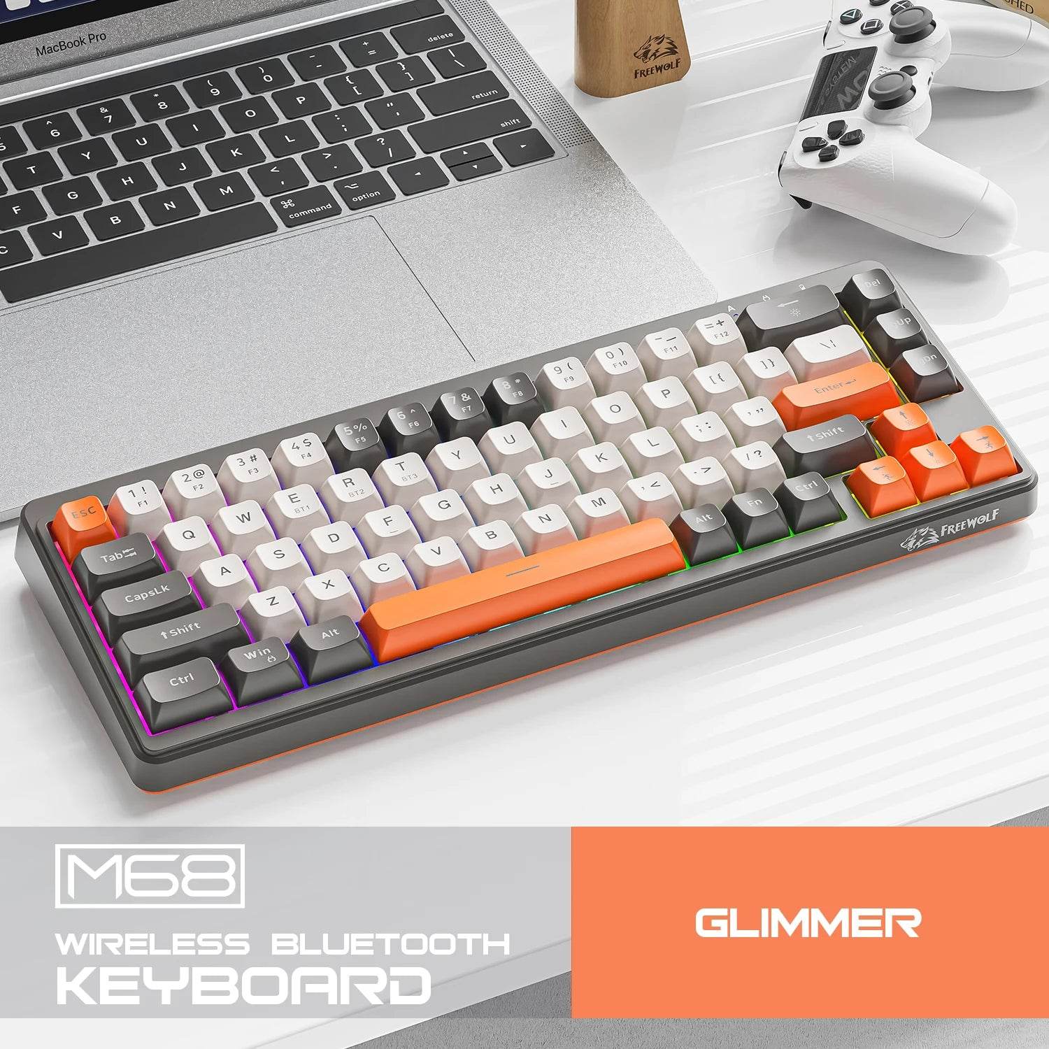 Tastatură Wireless cu Conexiune Multidevice - Venduqo