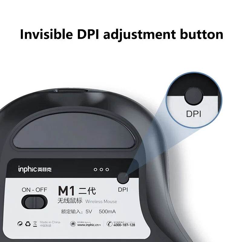 Mouse Wireless Inphic M1 Generația a II-a Tip C - Venduqo