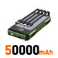 Bancă de putere solară 500000mAh 4 în 1 cu cablu încorporat - Venduqo