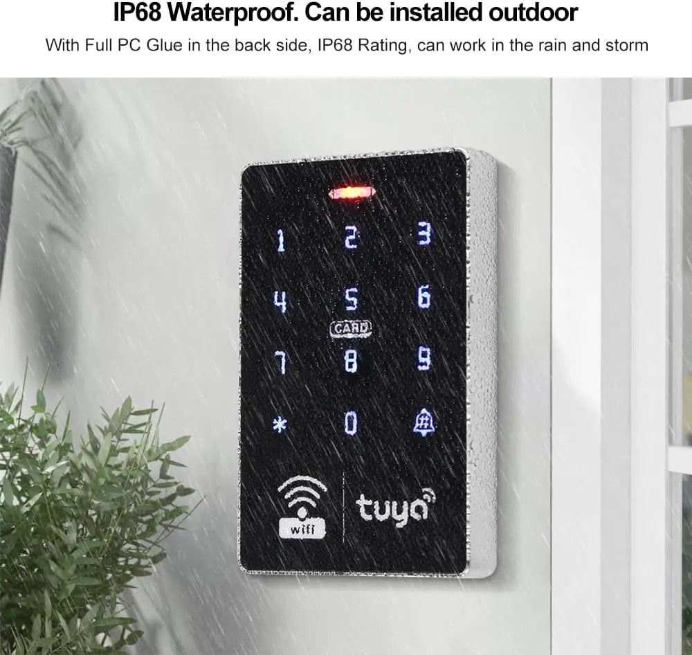 Sistem de Control Acces Wifi Tuya cu Tastatură IP68