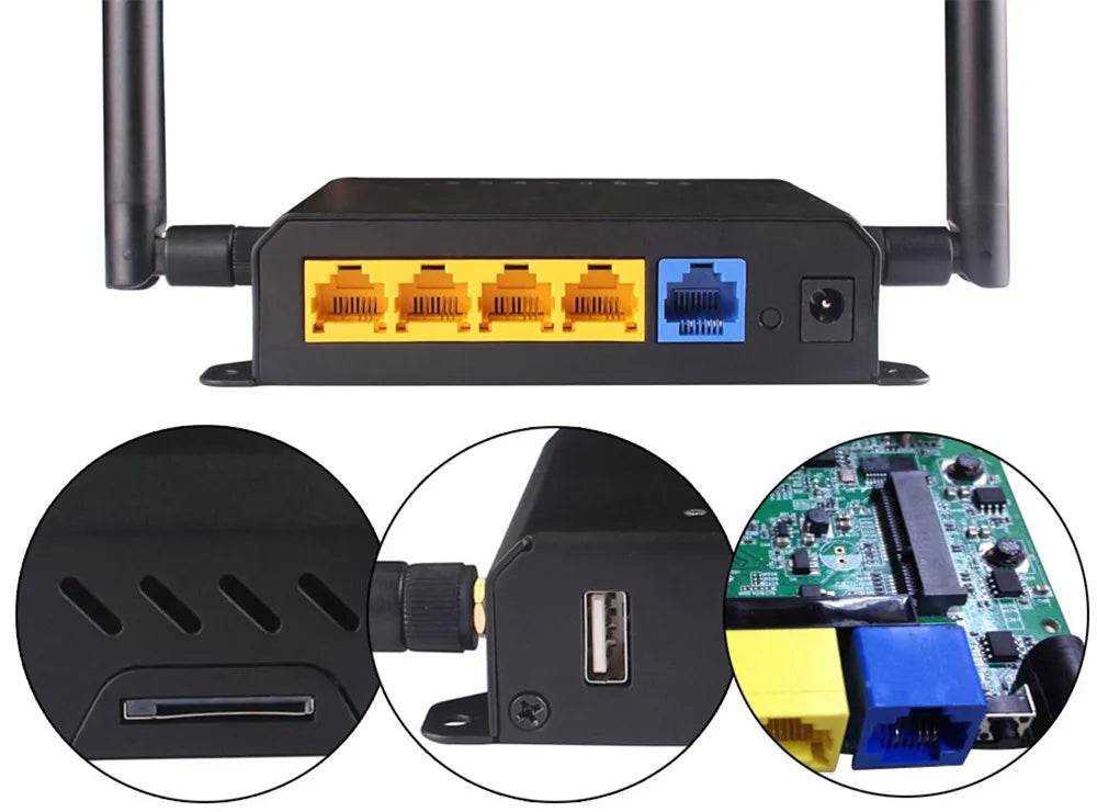 Router Wireless KuWFi 300Mbps 2.4GHz cu Antene Externe - Venduqo