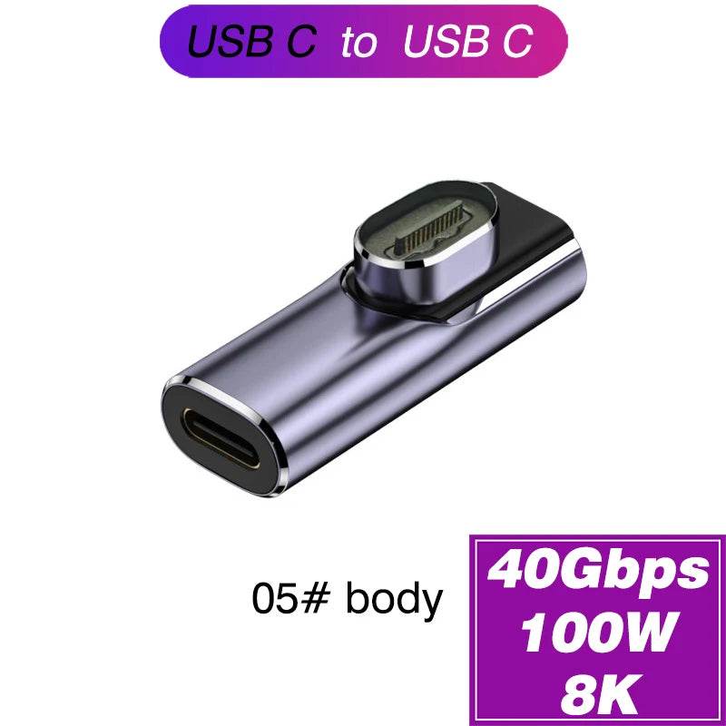 Adaptor Magnetic Type-C OTG Thunderbolt 4 - USB-A, HDMI, VGA, RJ45 - Venduqo