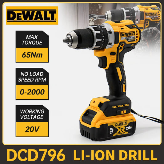 DeWalt DCD796 Şurubelniță Electrică 20V cu Baterie Li-Ion