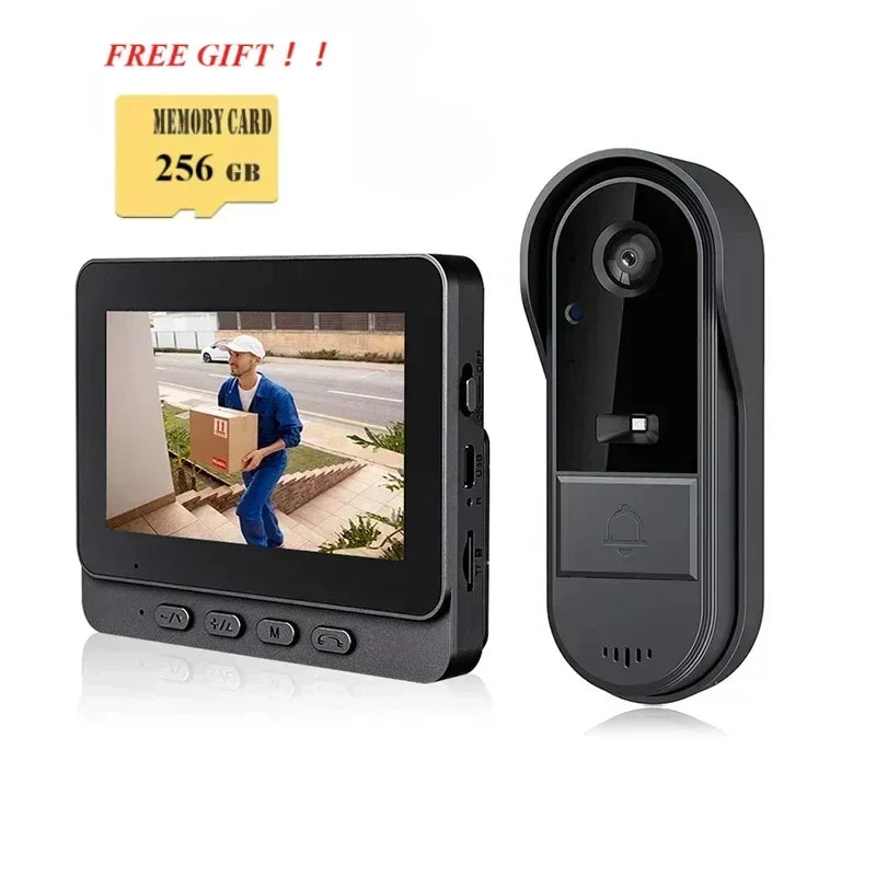 Cameră Video Wireless Doorbell 4.3 inch cu Night Vision