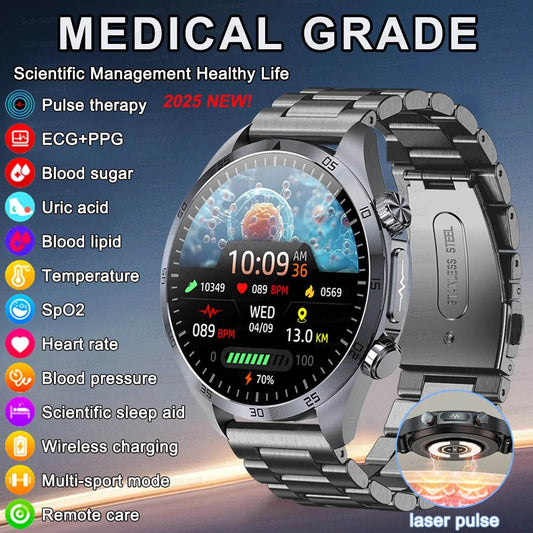 Ceas inteligent medical de grad 2025 pentru bărbați cu tratament laser - Venduqo