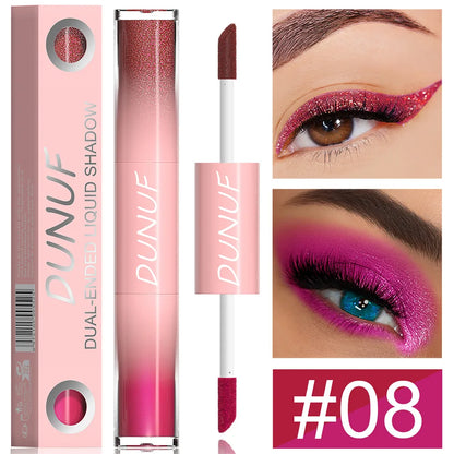 DUNUF 2 IN 1 Fard de Pleoape Dublu cu Glitter