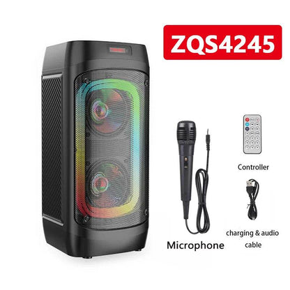 Boxă Bluetooth 50W cu Karaoke și Subwoofer 3D - Venduqo