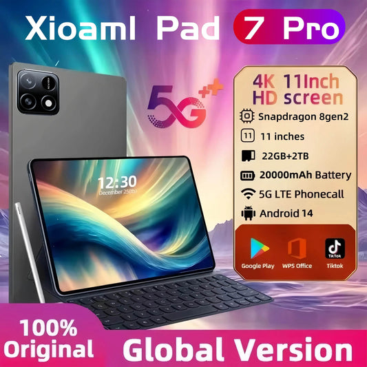 Tableta Global Mi 11 inch Android 14 Pad 7S Pro - 22GB RAM, 2TB - Venduqo