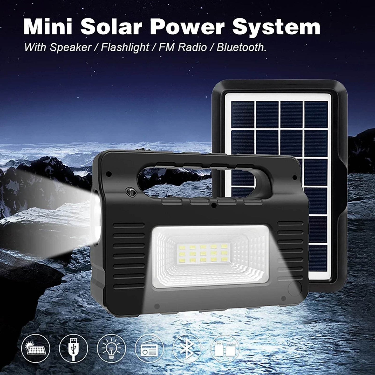 Kit Generator Solar cu LED-uri pentru Energie de Urgență - Venduqo