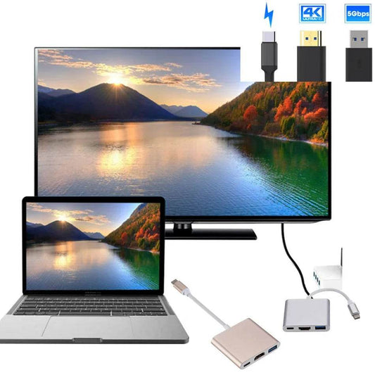 Adaptor USB C la HDMI 3 în 1 pentru Macbook - Venduqo