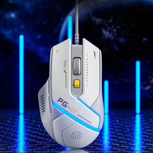 Mouse Gaming Wired Inphic PG1 cu RGB și Macro - Venduqo