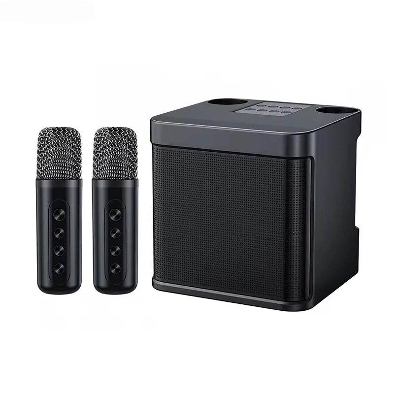 Microfon Karaoke Portabil cu Două Microfoane pentru Acasă - Venduqo