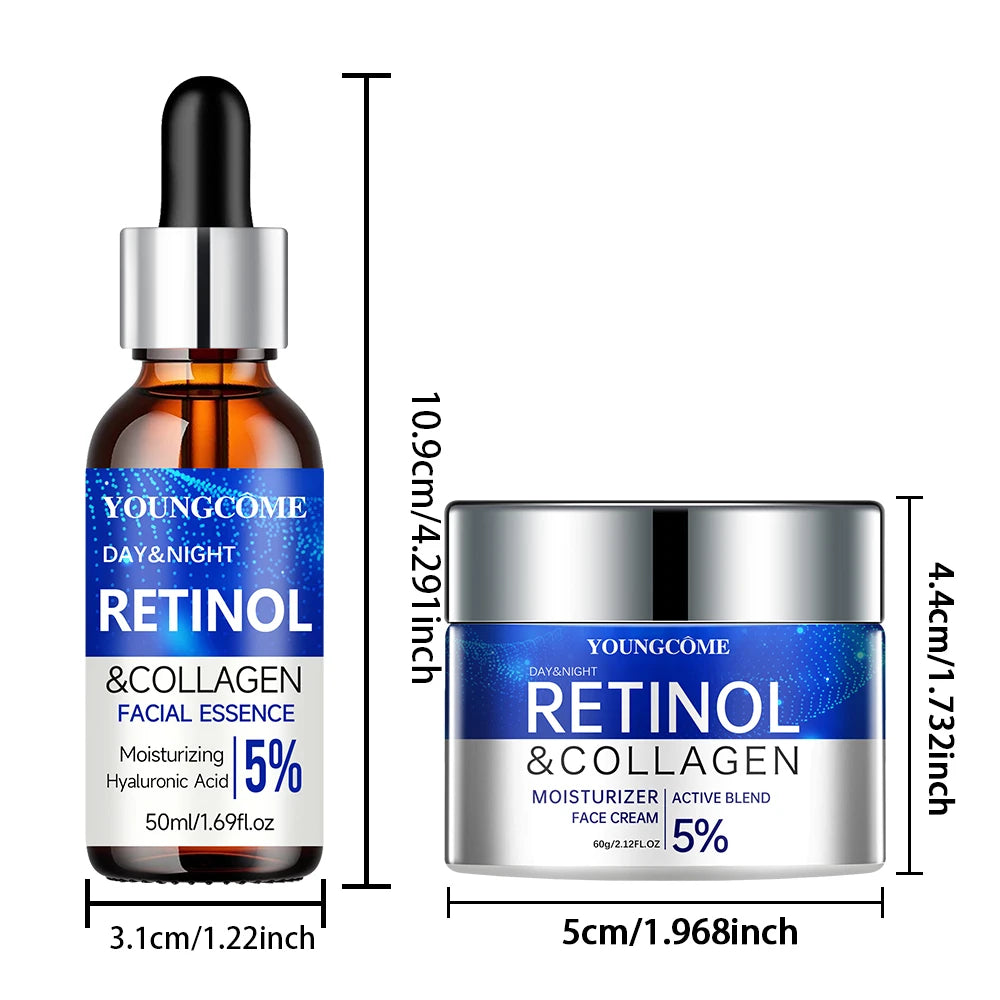 Set Serum și Cremă cu Retinol - Hidratează și Repară