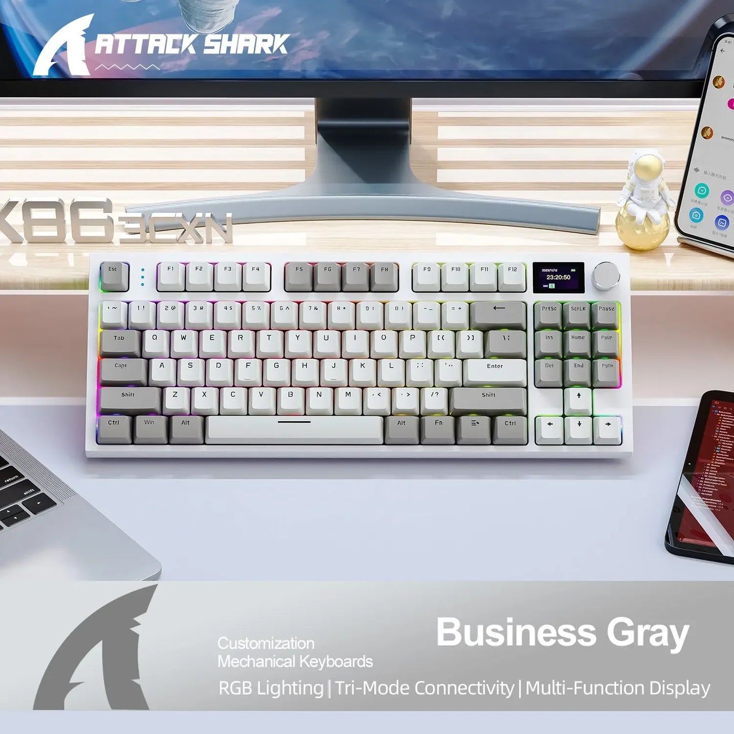 Attack Shark K86 Tastatură Mecanică Wireless 75%