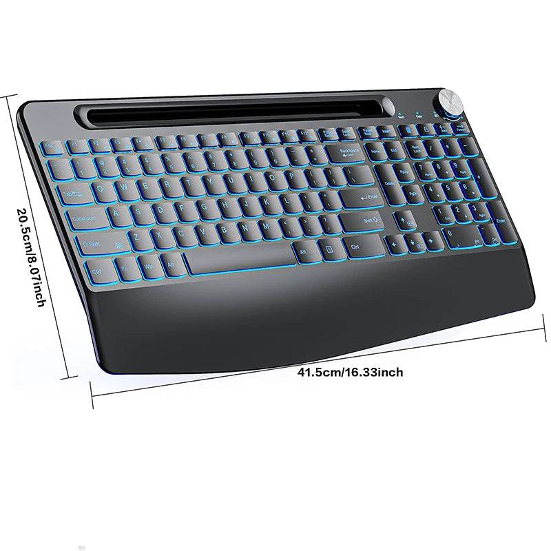 Set Tastatură și Mouse Wireless Ergonomic 2.4G Reîncărcabil - Venduqo