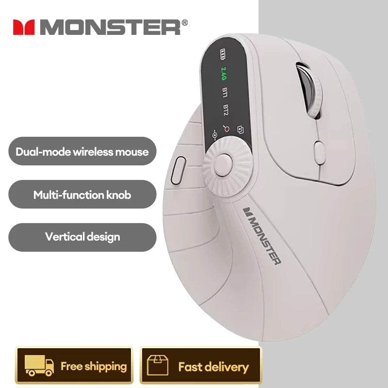 Mouse Gaming Wireless Monster M2 PRO Ergonomic Vertical - Venduqo