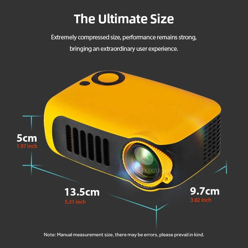 Proiector Mini Portabil A2000 3D LED pentru Cinema Acasă - Venduqo